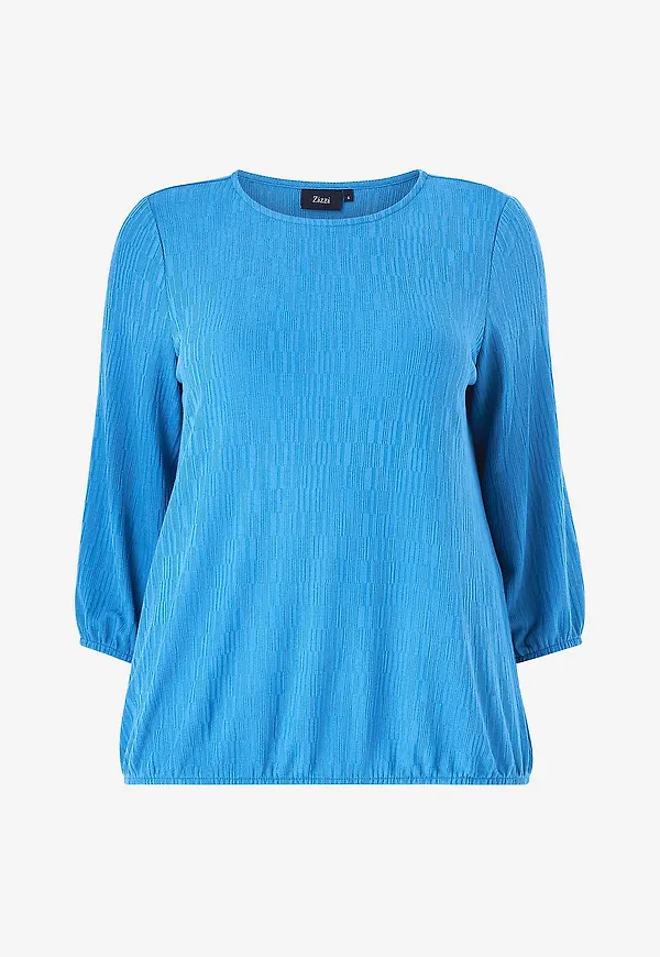 Zizzi - Topp vmMmari 3/4 Blouse - Blå