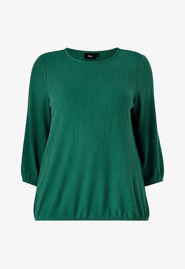 Zizzi - Topp vmMmari 3/4 Blouse - Grön