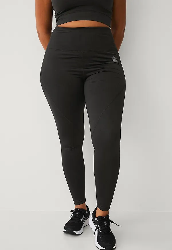 Zizzi - Träningstights aTayla Long Fleece Tight - Svart