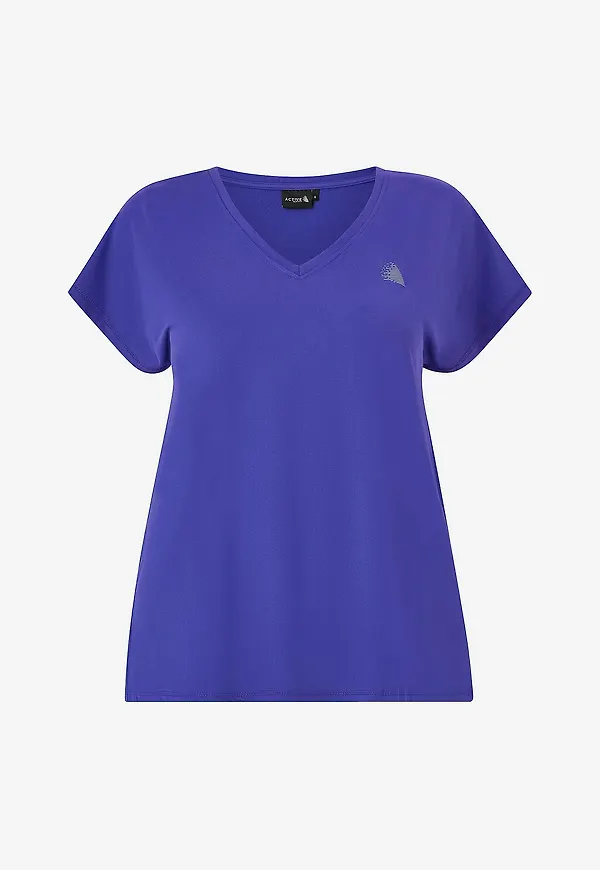 Zizzi - Träningstopp aBasic S/S V-neck Tee