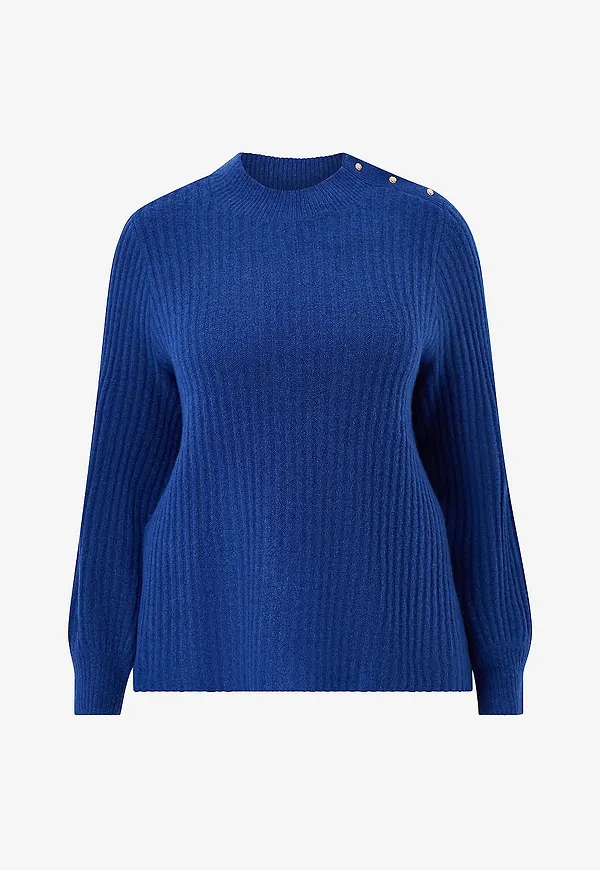 Zizzi - Tröja caComfy L/S - Blå