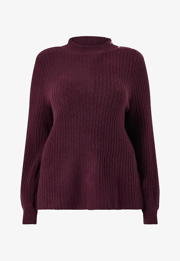 Zizzi - Tröja caComfy L/S - Röd