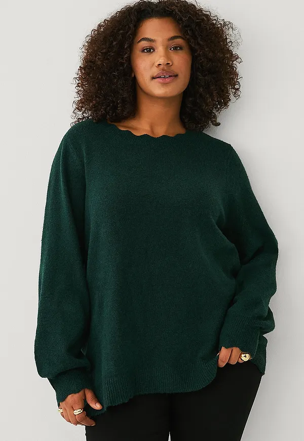 Zizzi - Tröja caSunny L/S - Grön