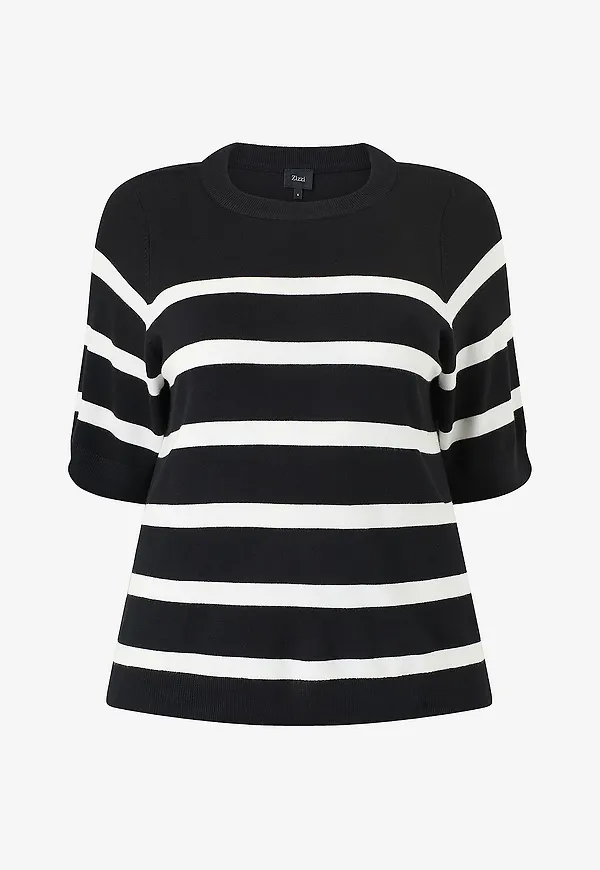 Zizzi - Tröja mCarrie S/S - Svart