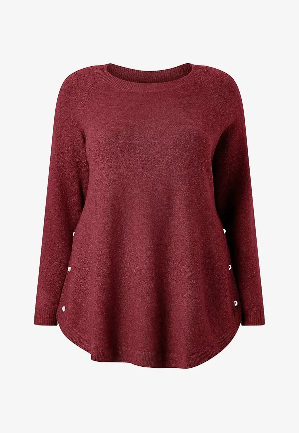 Zizzi - Tröja mSunny L/S Button Pullover