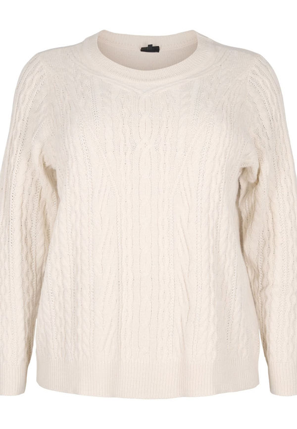 Zizzi Tröja 'Friday' beige