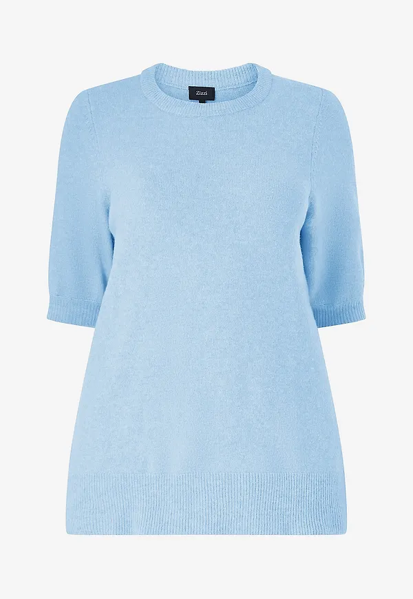 Zizzi - Tunika caunny 1/2 Pullover - Blå