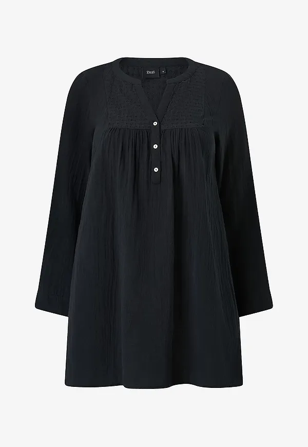 Zizzi - Tunika caVivu 3/4 Tunic - Svart