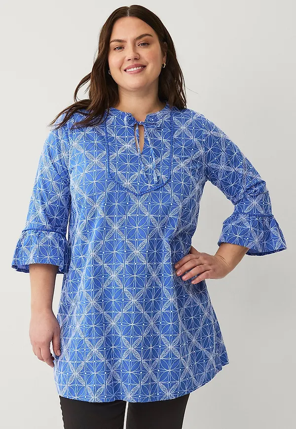 Zizzi - Tunika mAvita L/S Tunic - Blå