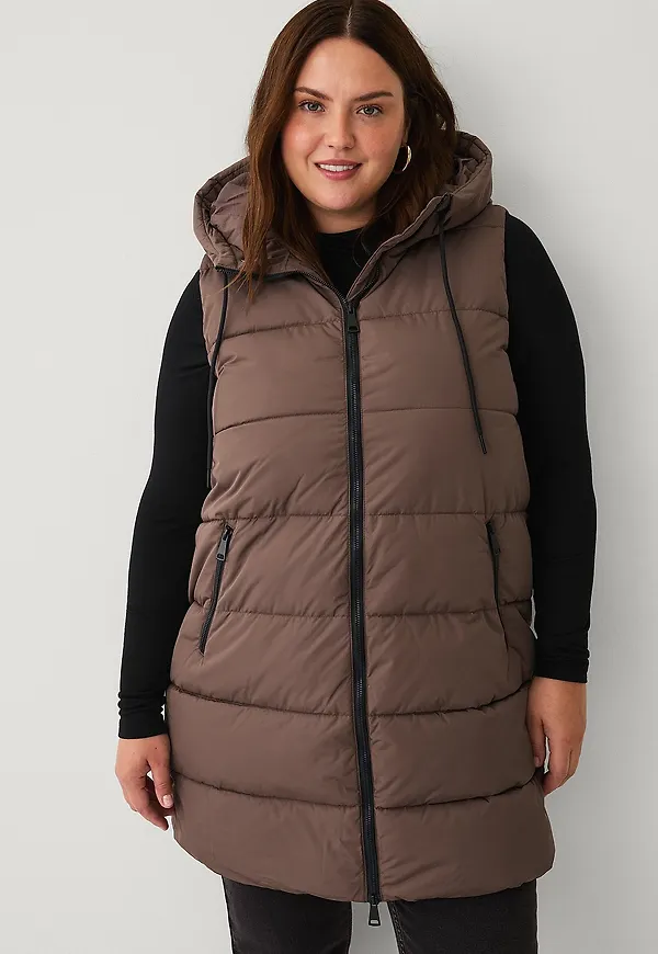 Zizzi - Väst cArylie Waistcoat - Brun
