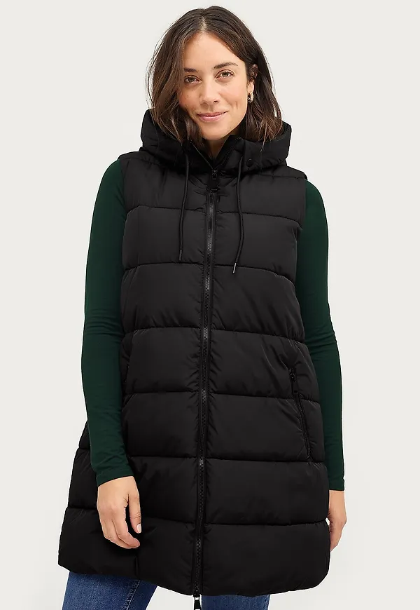 Zizzi - Väst cArylie Waistcoat - Svart
