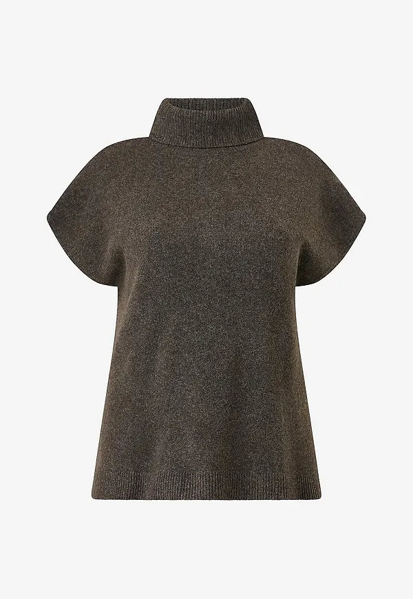 Zizzi - Väst Malma, Waistcoat - Brun