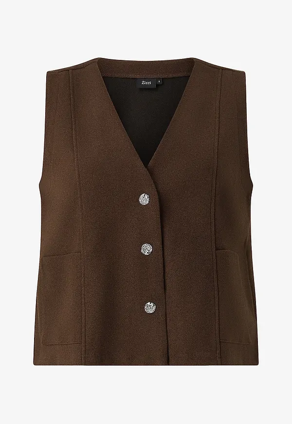 Zizzi - Väst mKarma S/L - Brun