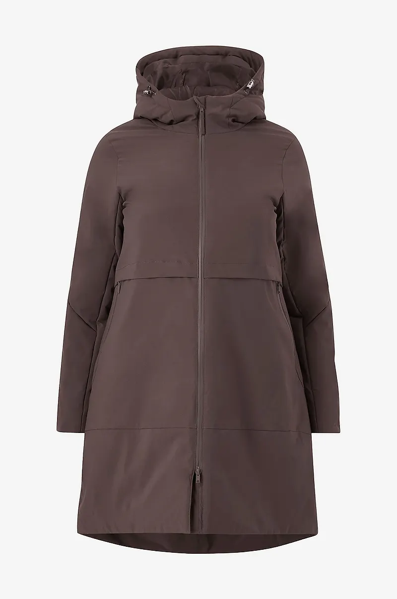 Zizzi - Vinterjacka caWilla L/S Coat - Brun