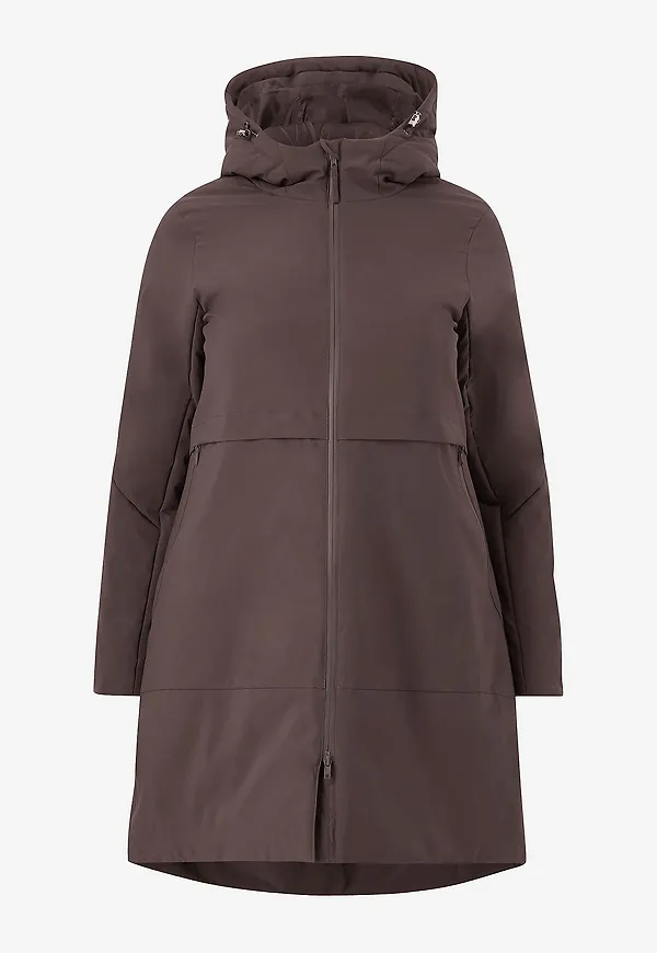 Zizzi - Vinterjacka caWilla L/S Coat - Brun