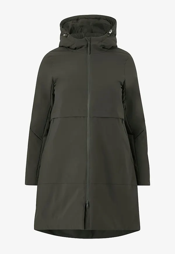 Zizzi - Vinterjacka caWilla L/S Coat - Grön