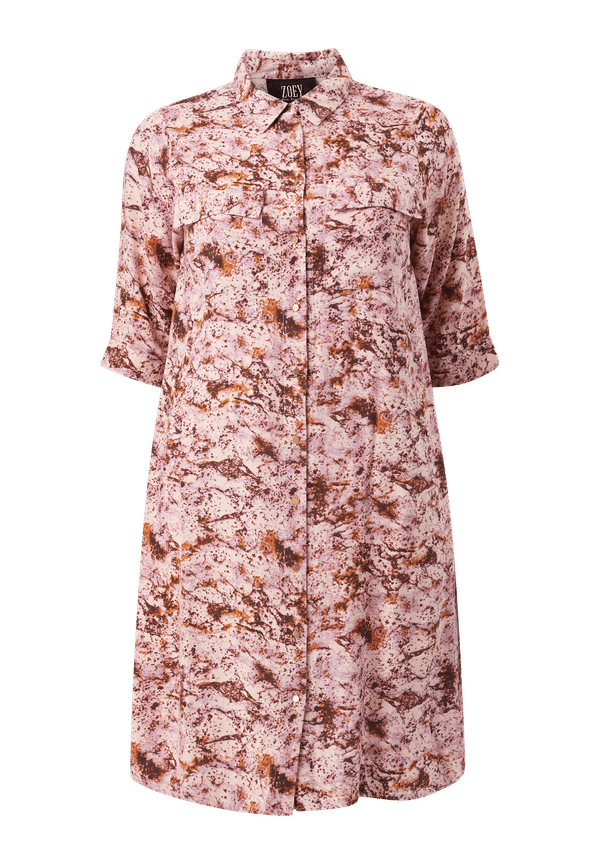 ZOEY - Tunika Paint Print Tunic - Röd - 42/44