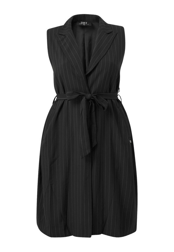 ZOEY - Väst Pin Striped Vest - Svart - 42/44