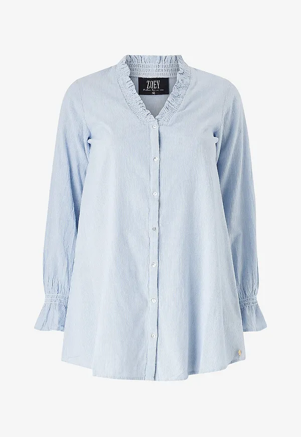 ZOEY - Långskjorta Juno Shirt - Blå