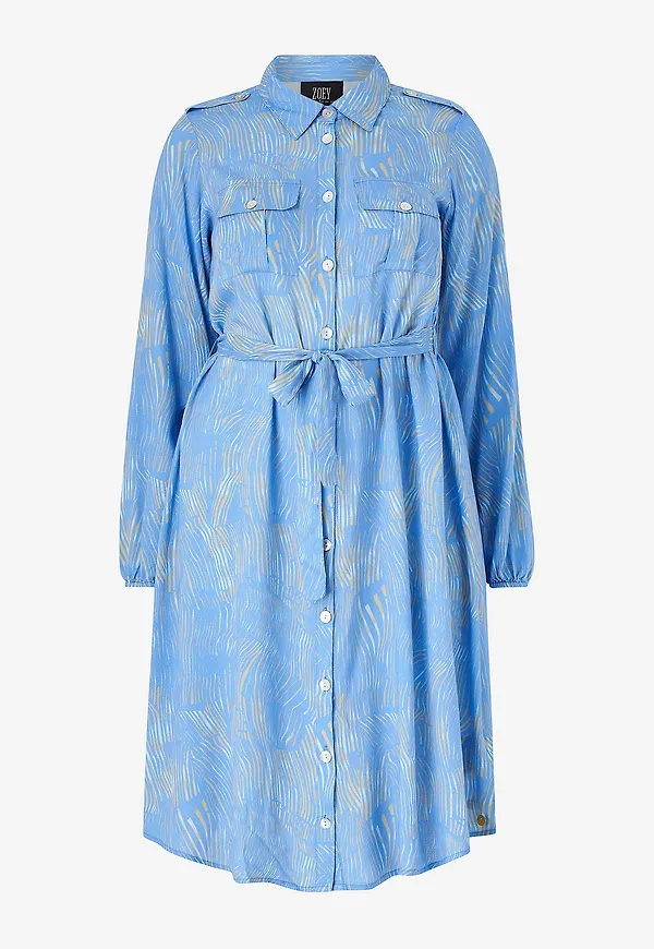 ZOEY - Skjortklänning Jane Dress - Blå