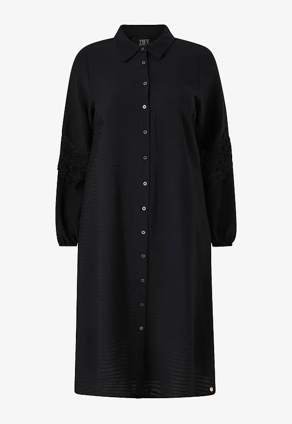 ZOEY - Skjortklänning Vicky Shirt Dress - Svart