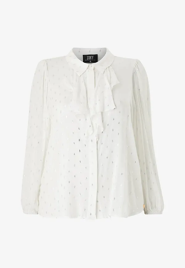 ZOEY - Blus Mona Blouse - Vit