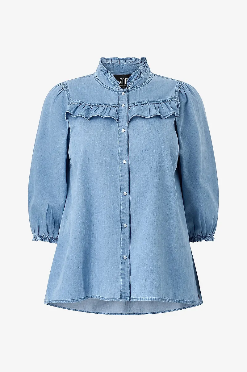 ZOEY - Jeansblus Vera - Blå