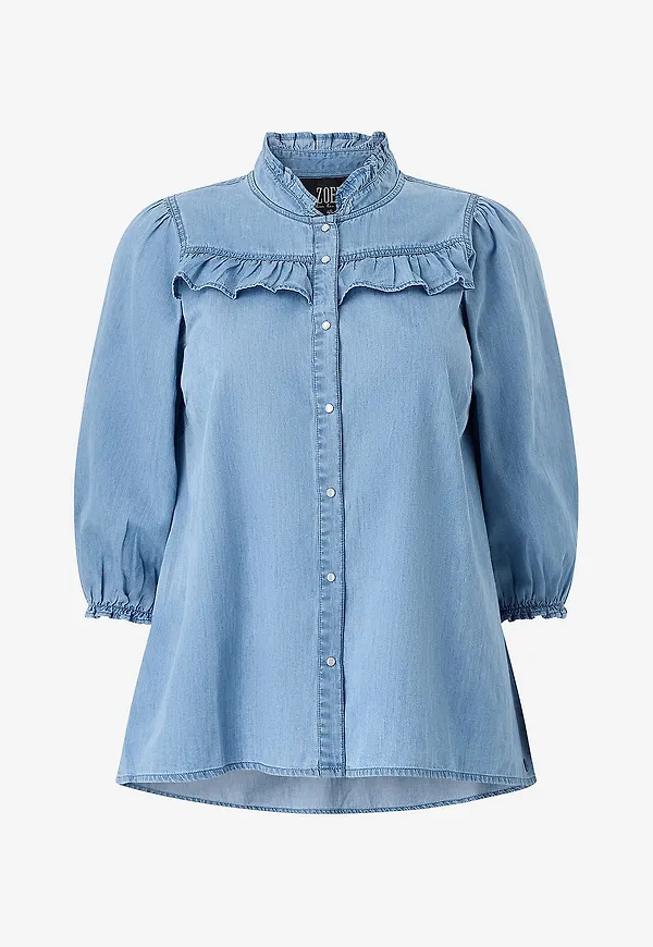 ZOEY - Jeansblus Vera - Blå