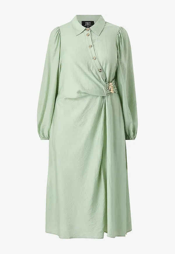 ZOEY - Klänning Sage Dress - Grön