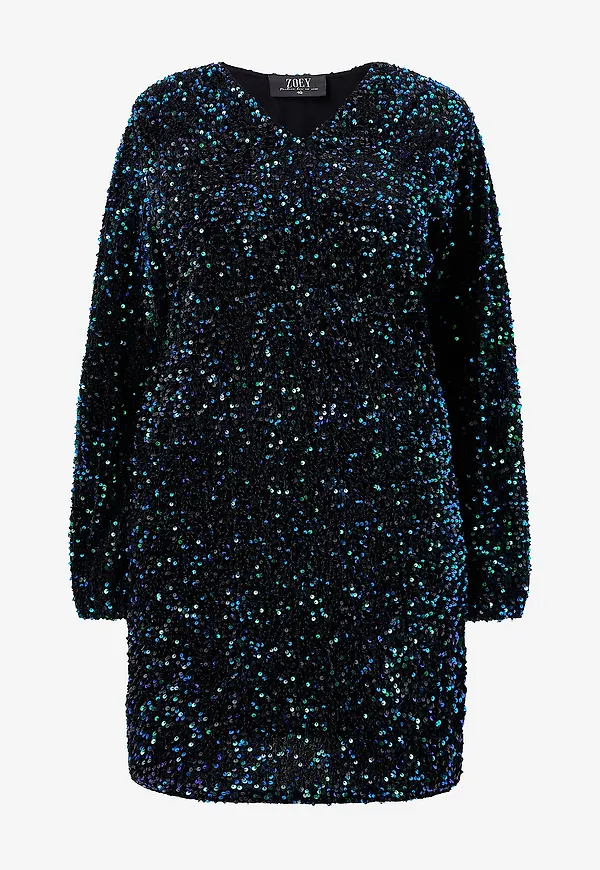 ZOEY - Paljettklänning Xena Dress - Grön
