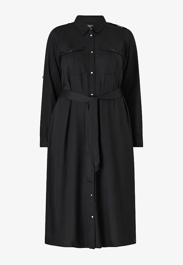 ZOEY - Skjortklänning Emerson Shirt Dress - Svart