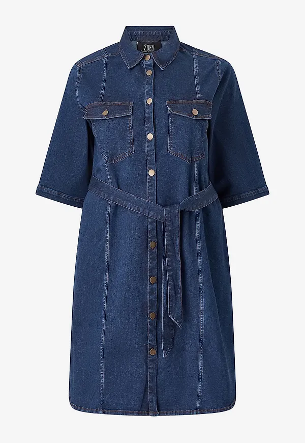 ZOEY - Skjortklänning Ivy Shirt Dress - Blå