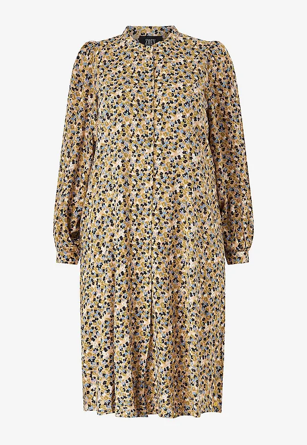 ZOEY - Skjortklänning Josie Dress - Beige