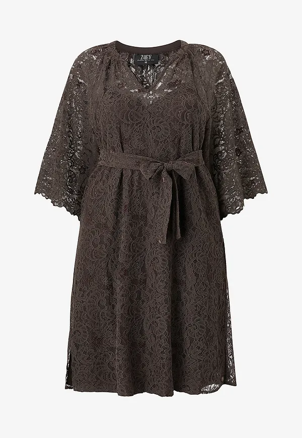 ZOEY - Spetsklänning Hazel Tunic - Brun
