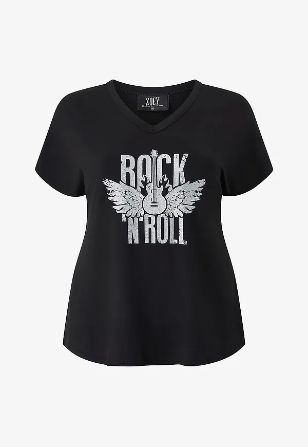 ZOEY - Topp Gina T-shirt - Svart