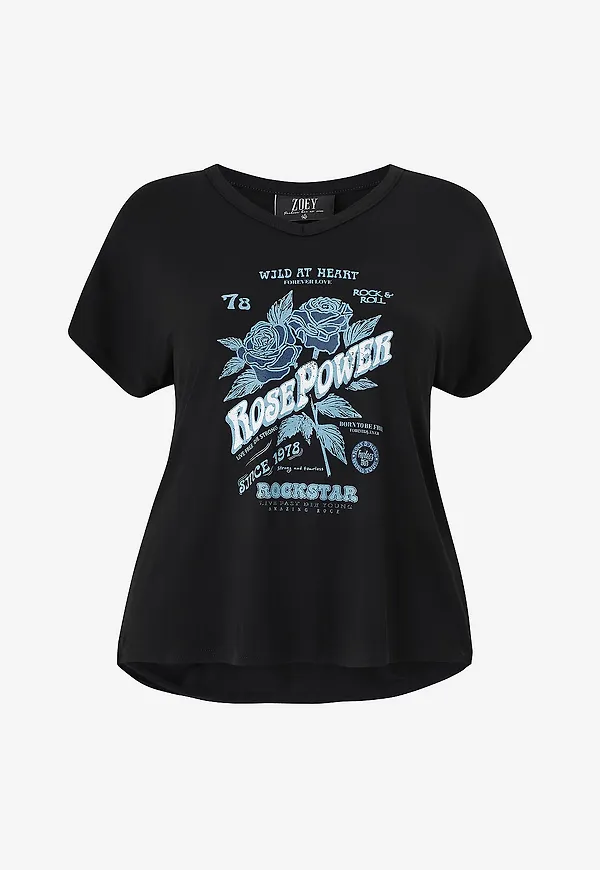 ZOEY - Topp Remi T-shirt - Svart