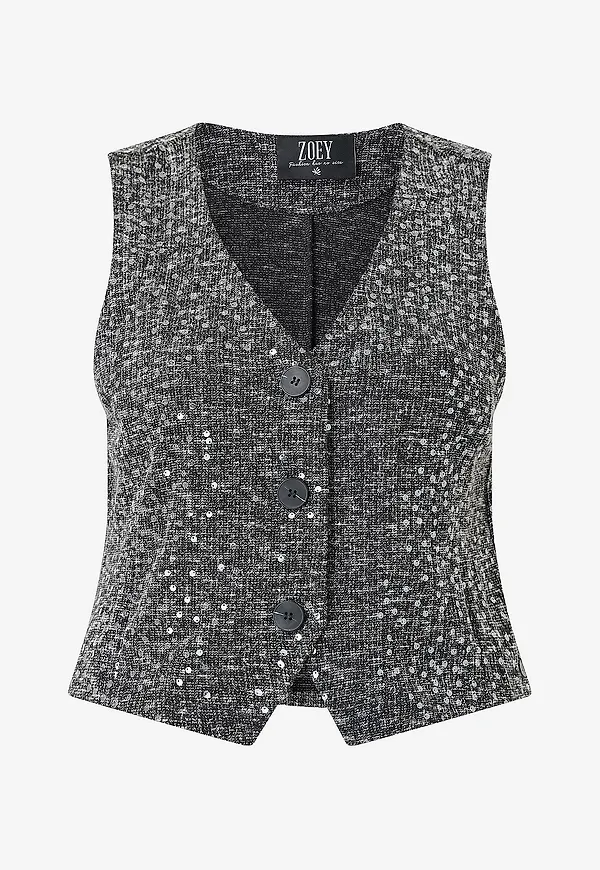 ZOEY - Väst Thea Vest - Grå