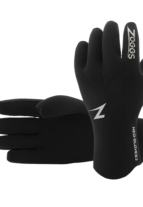 Zoggs Neoprene Swimming Gloves 3 Black
