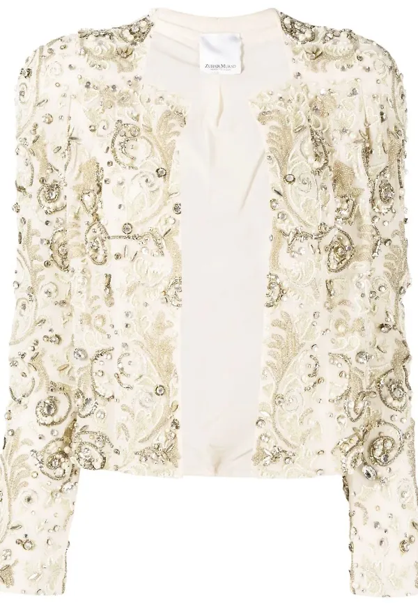 Zuhair Murad barockutsmyckad kofta - Guldfärgad