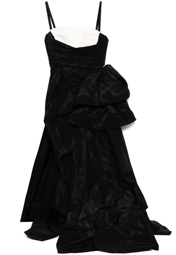Zuhair Murad draperad aftonklänning - Svart
