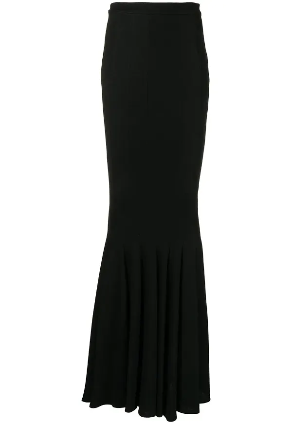 Zuhair Murad lång kjol i stretch - Svart