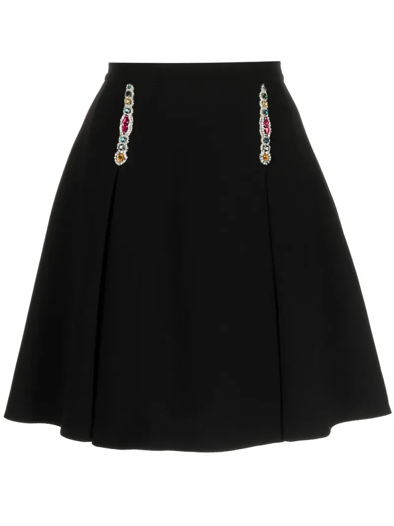 Zuhair Murad minikjol med strass - Svart