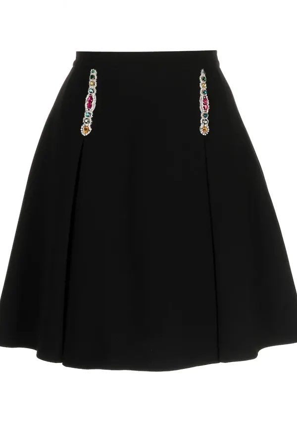 Zuhair Murad minikjol med strass - Svart
