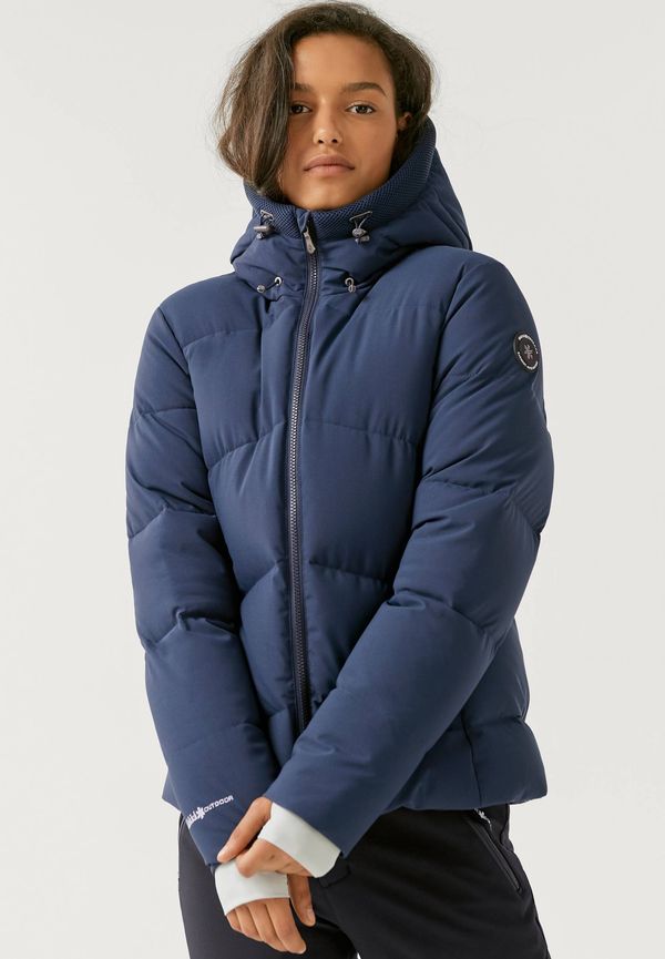 Áhkká - Dunjacka Short Hood W - Blå