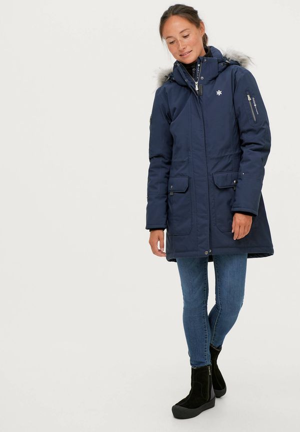 Áhkká - Parkas med avtagbar huva - Blå